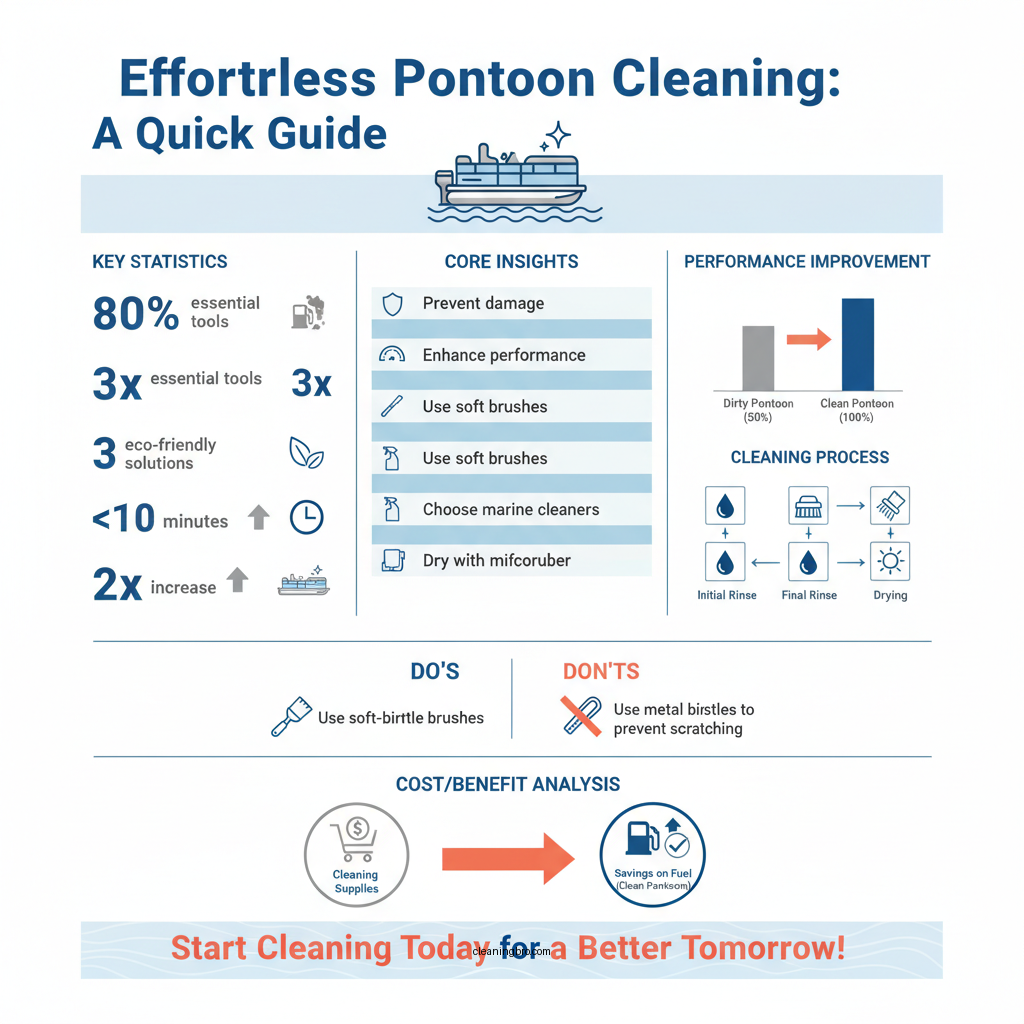 how do you clean pontoons - Data Infographic and Statistics