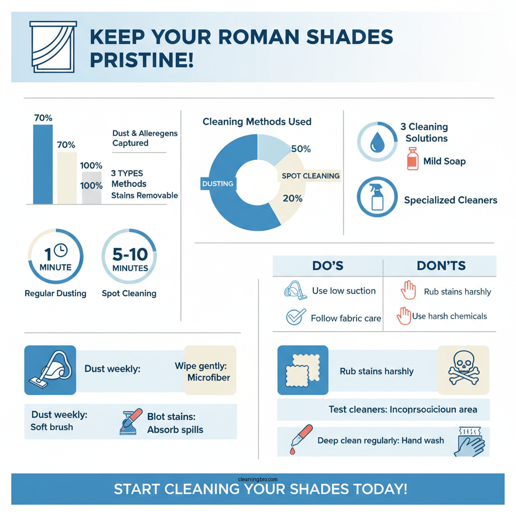 how do you clean roman shades - Data Infographic and Statistics