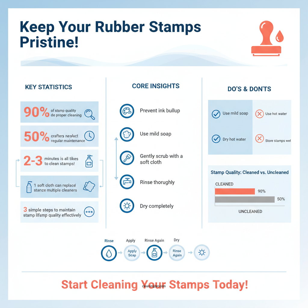 how do you clean rubber stamps - Data Infographic and Statistics