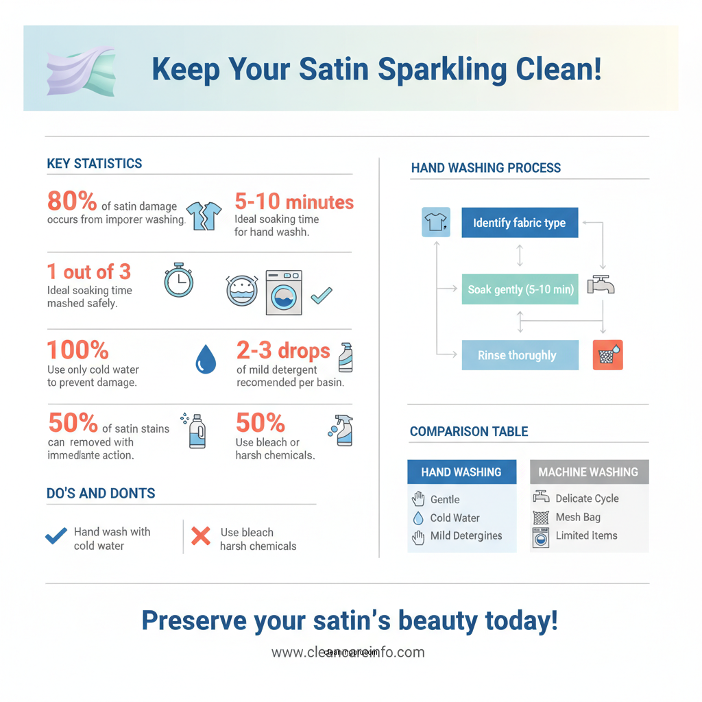 how do you clean satin - Data Infographic and Statistics