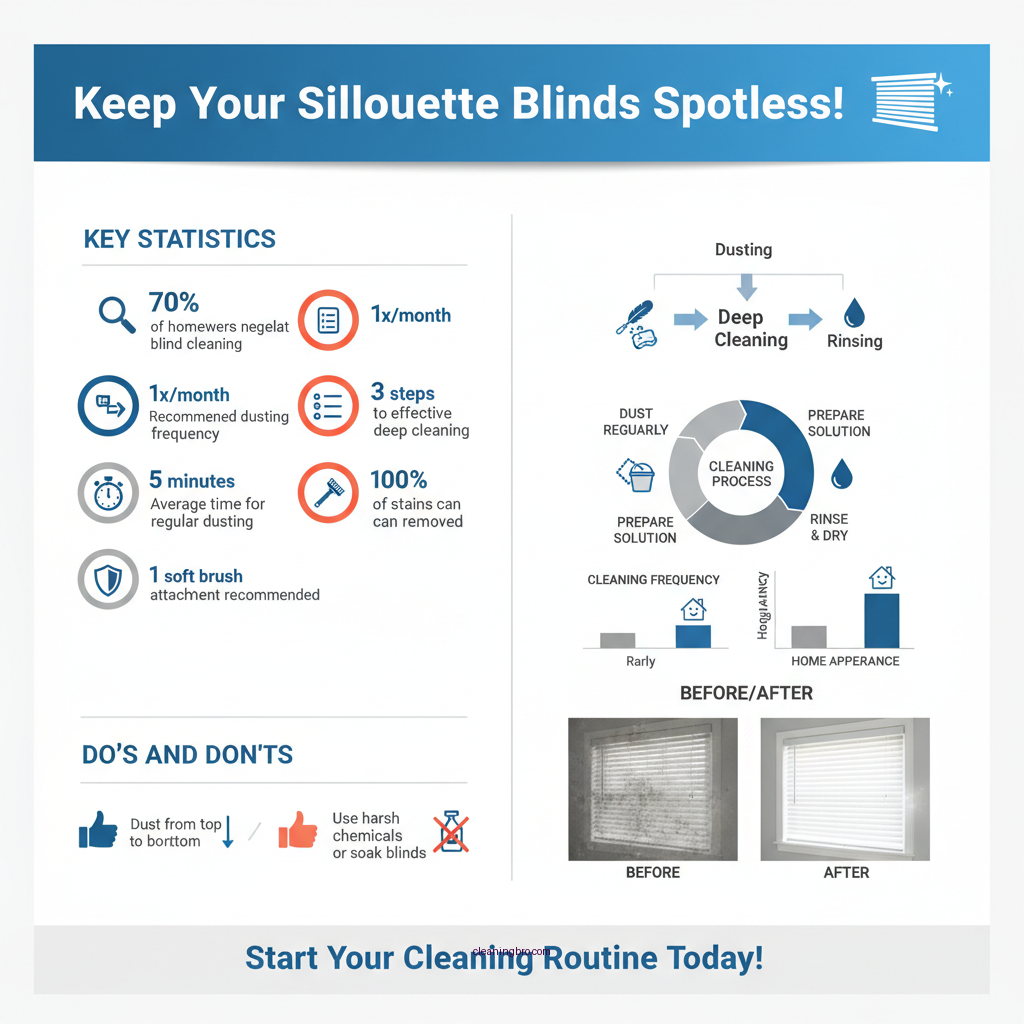 how do you clean silhouette blinds - Data Infographic and Statistics
