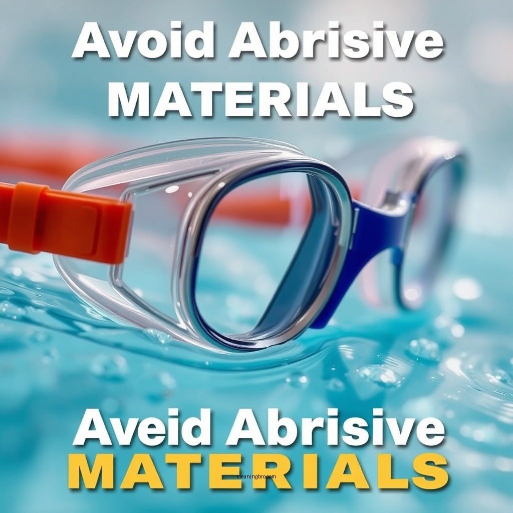 Avoid Abrasive Materials - how do you clean swimming goggles