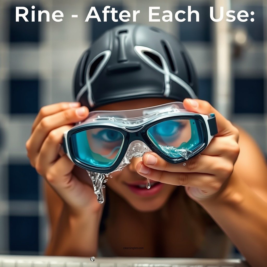 Rinse After Each Use - how do you clean swimming goggles