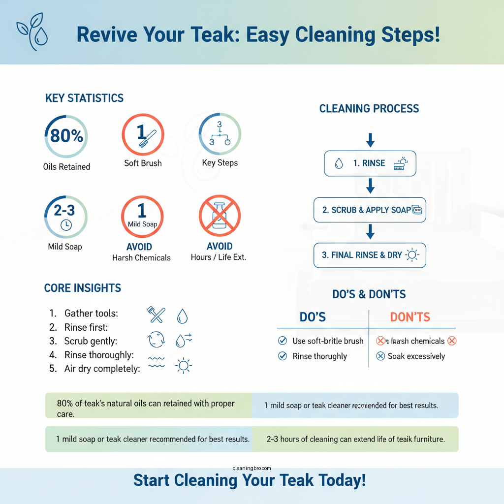 how do you clean teak - Data Infographic and Statistics