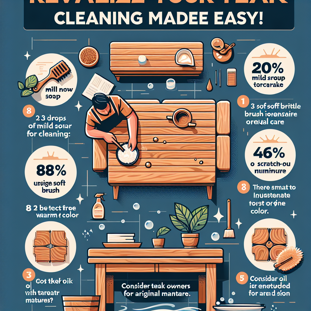 how do you clean teak wood furniture - Data Infographic and Statistics