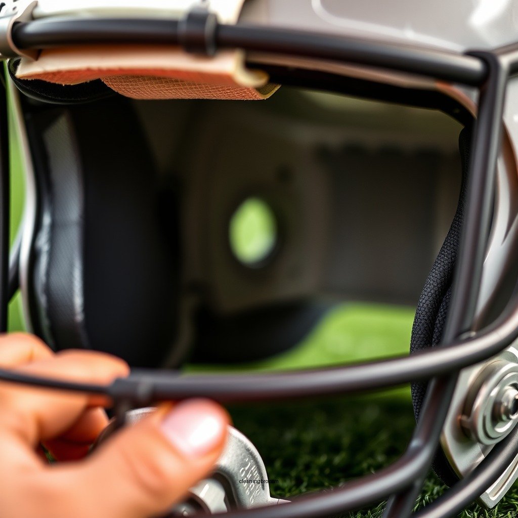 Clean the Helmet Shell - how do you clean the inside of a football helmet
