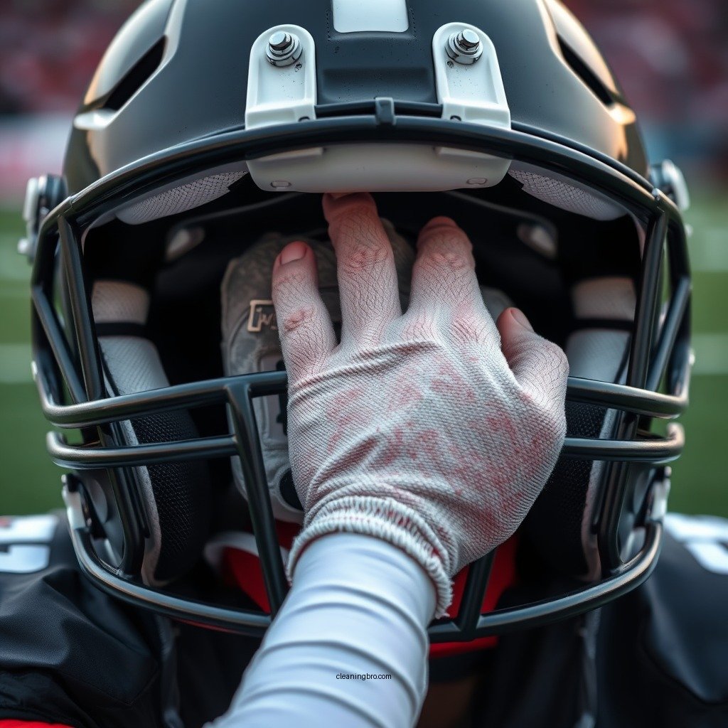 Remove the Padding - how do you clean the inside of a football helmet