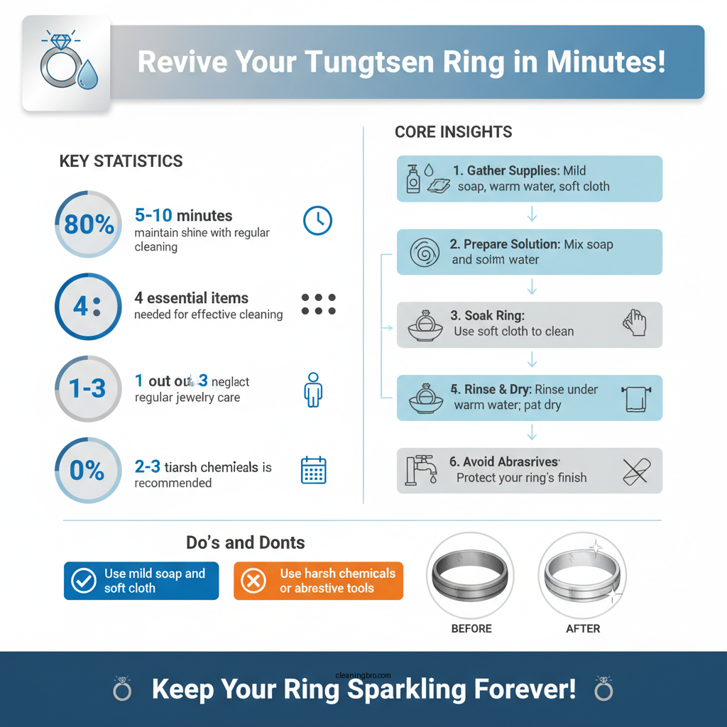 how do you clean tungsten rings - Data Infographic and Statistics