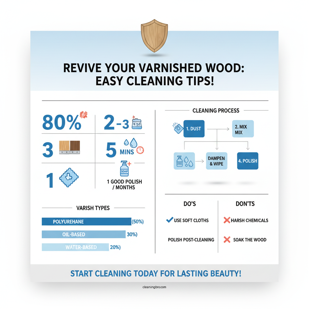 how do you clean varnished wood - Data Infographic and Statistics
