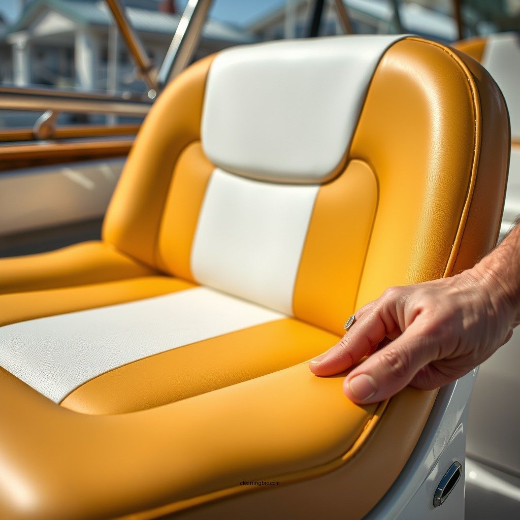 Apply the Cleaning Solution - how do you clean vinyl boat seats