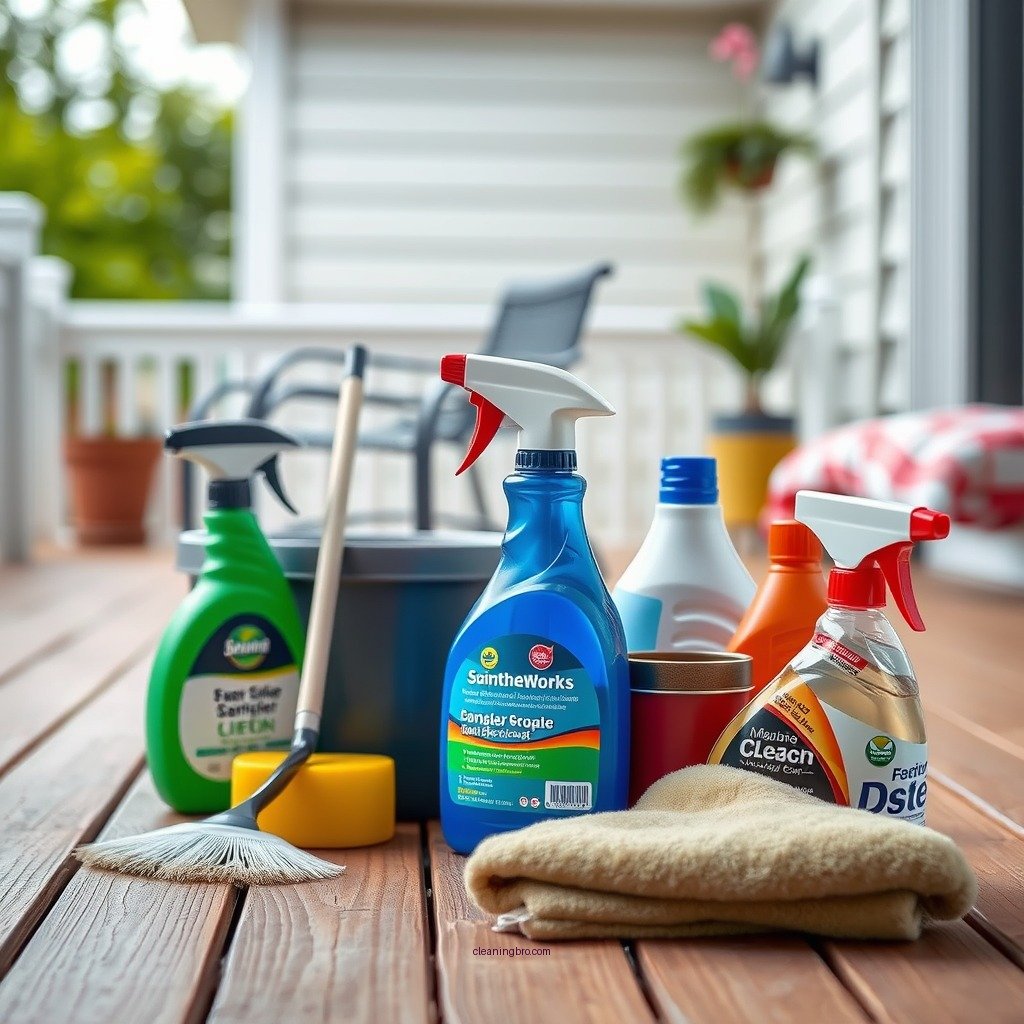 Gather Your Cleaning Supplies - how do you clean vinyl decking