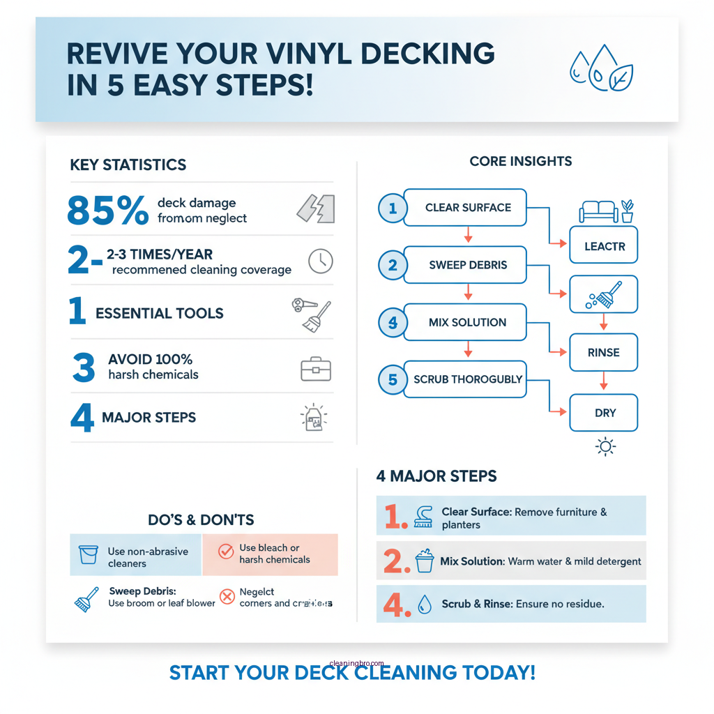 how do you clean vinyl decking - Data Infographic and Statistics