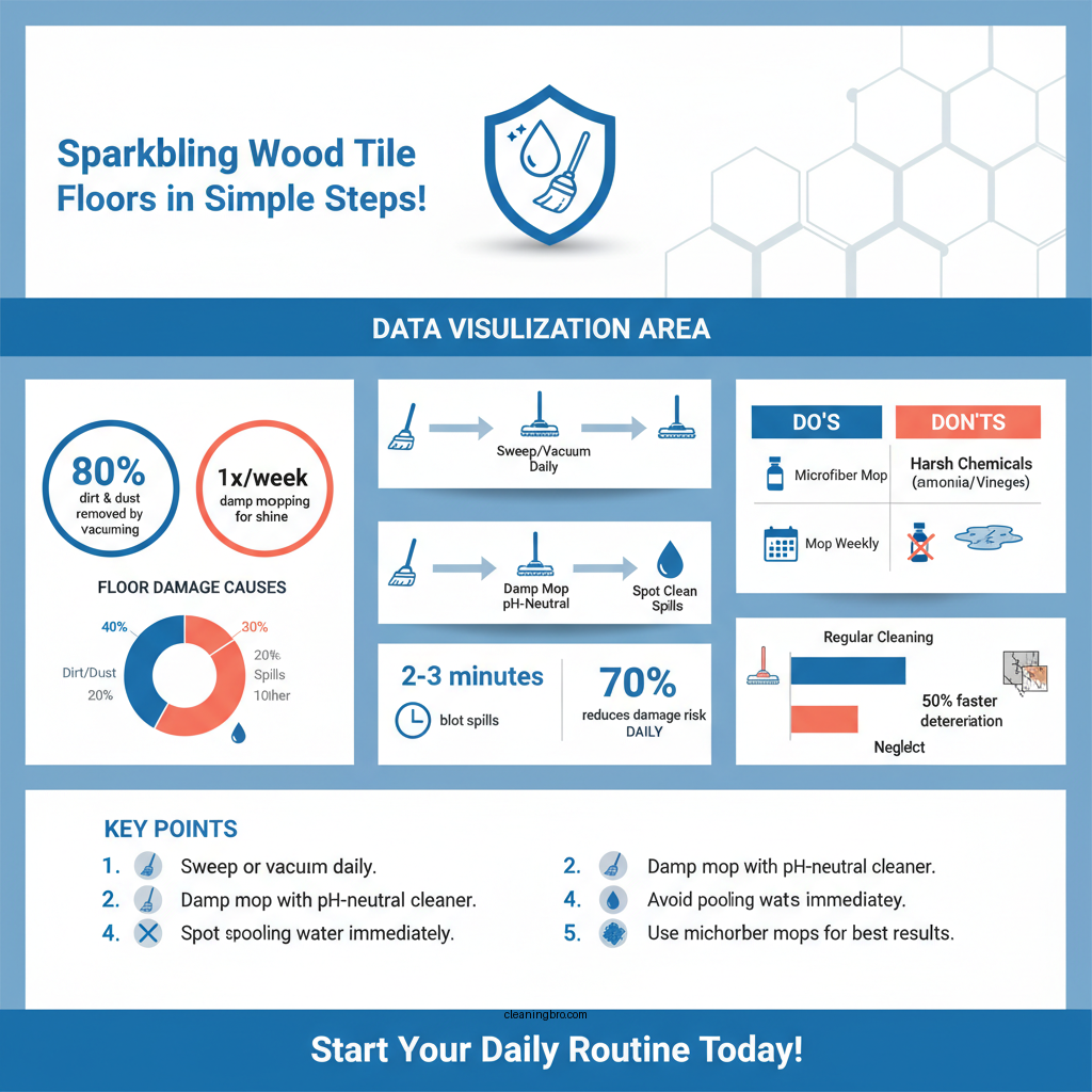 how do you clean wood tile floors - Data Infographic and Statistics