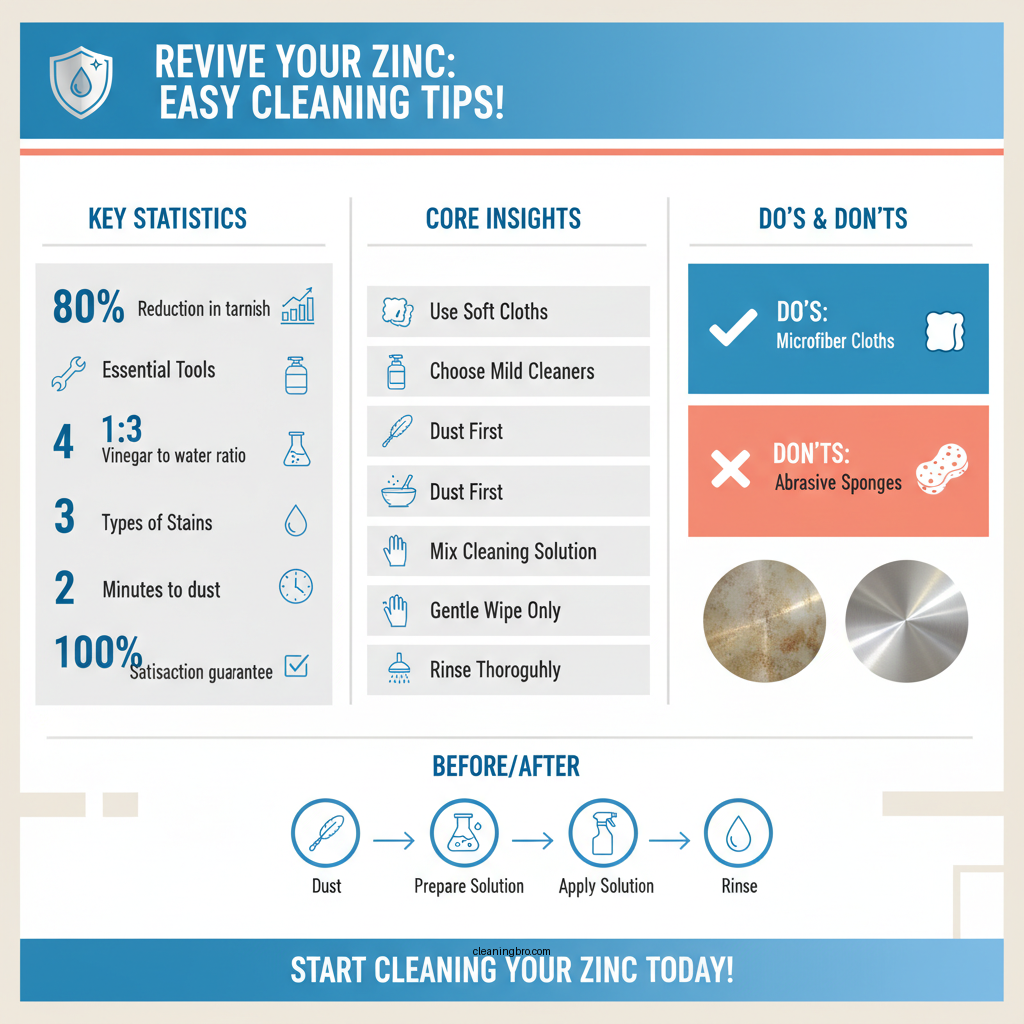 how do you clean zinc - Data Infographic and Statistics