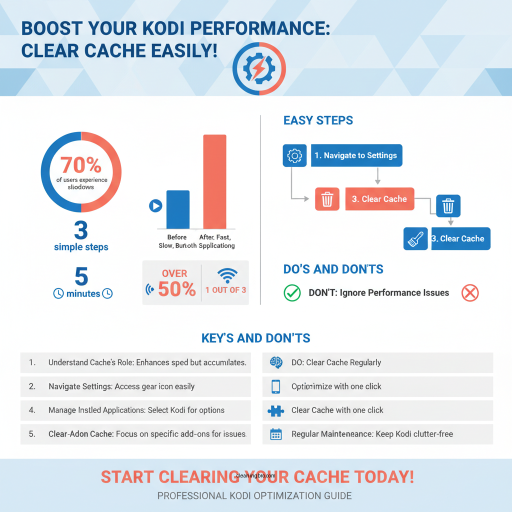 how do you clear the cache on kodi - Data Infographic and Statistics