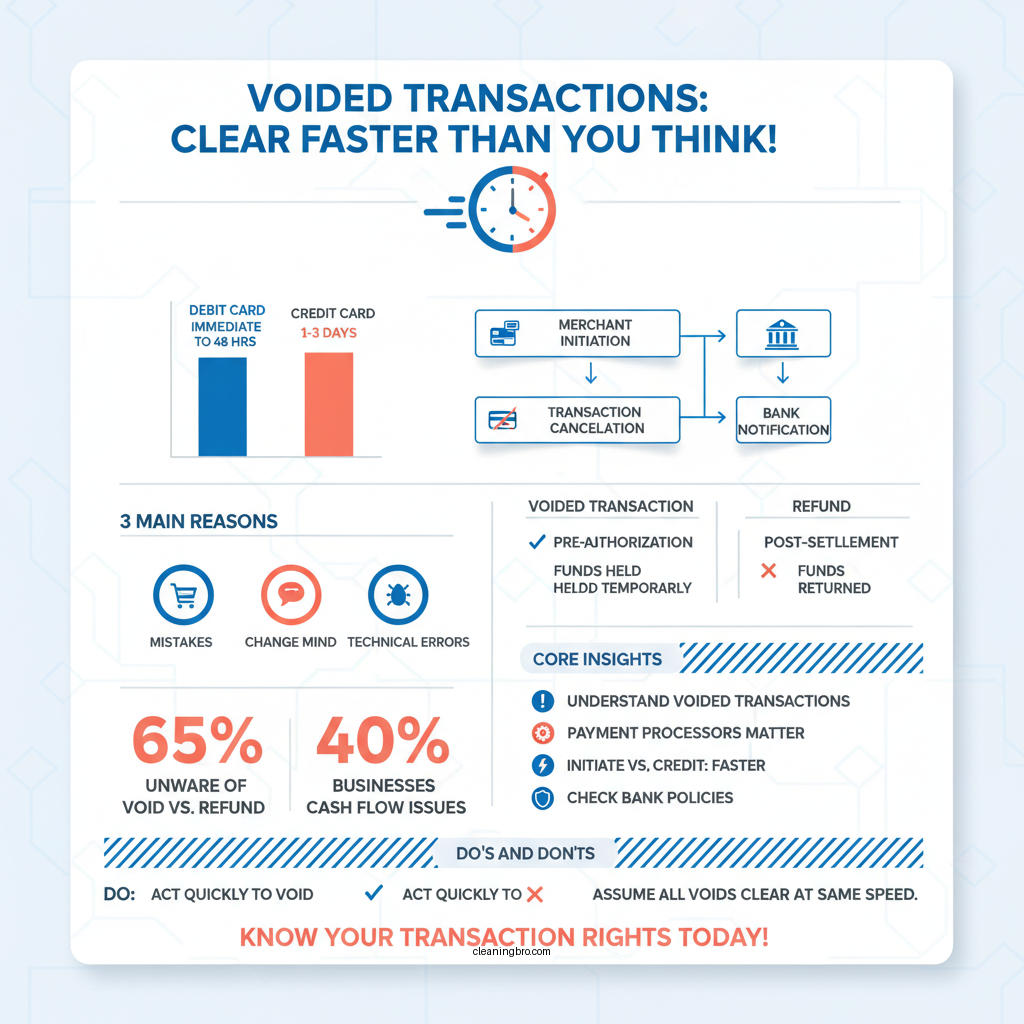 how long does a voided transaction take to clear - Data Infographic and Statistics