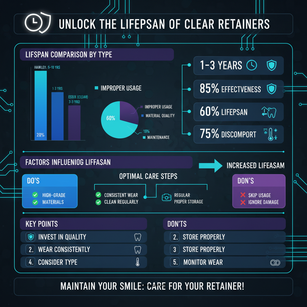 how long does clear retainer last - Data Infographic and Statistics
