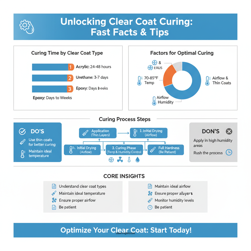 how long does it take clear coat to fully cure - Data Infographic and Statistics
