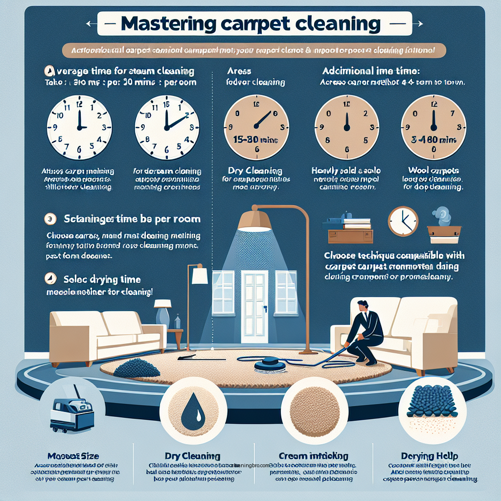 how long does it take to clean carpets - Data Infographic and Statistics