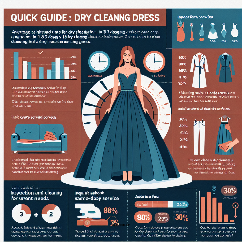 how long does it take to dry clean a dress - Data Infographic and Statistics