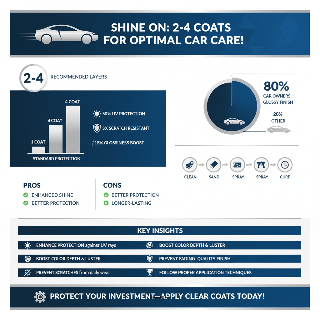 how many coats of clear coat on car - Data Infographic and Statistics