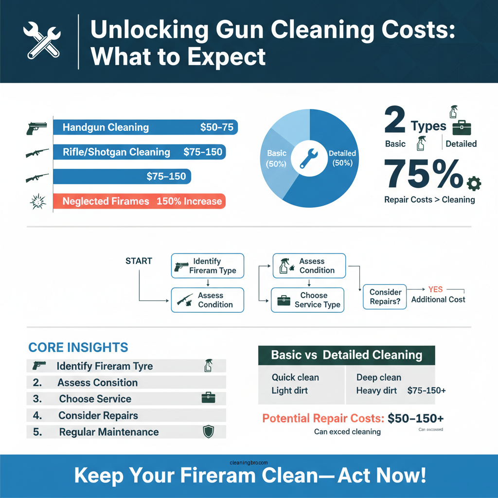 how much does a gunsmith charge to clean a gun - Data Infographic and Statistics