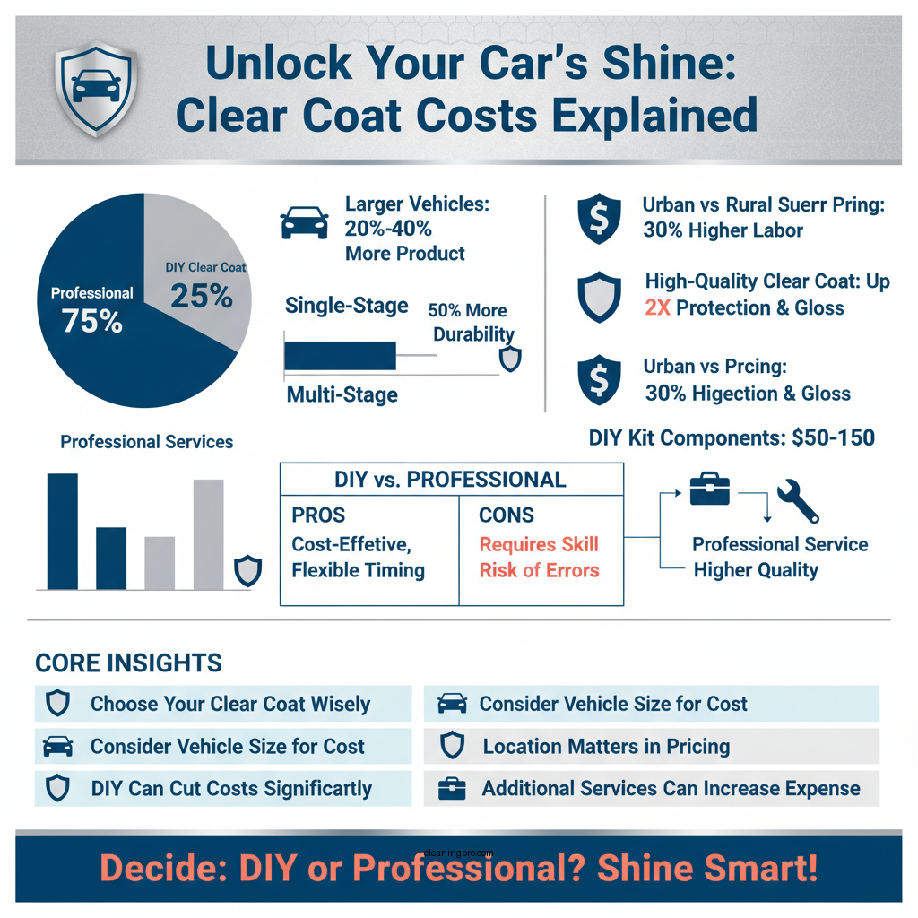 how much does clear coat cost - Data Infographic and Statistics