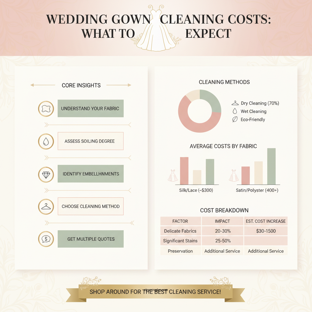 how much does it cost to clean a wedding gown - Data Infographic and Statistics