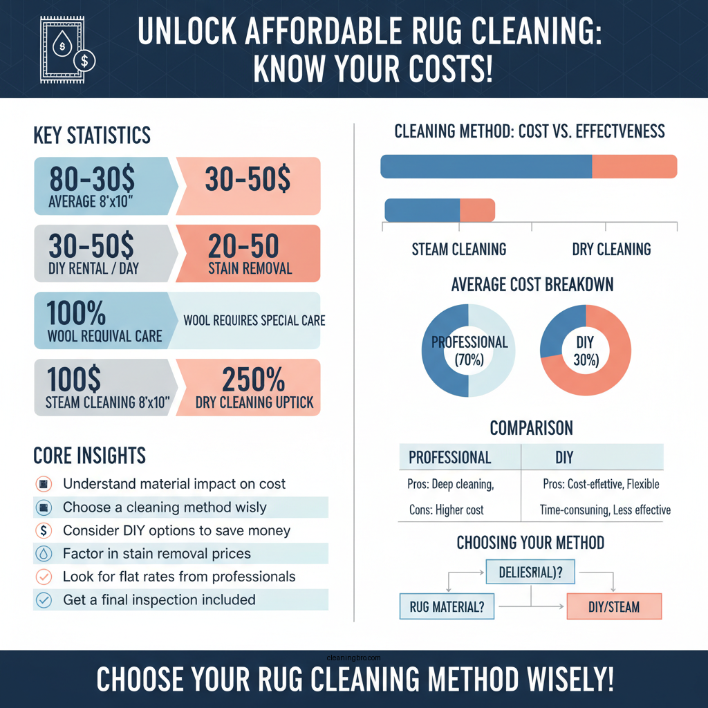 how much does it cost to clean an 8'x10 rug - Data Infographic and Statistics