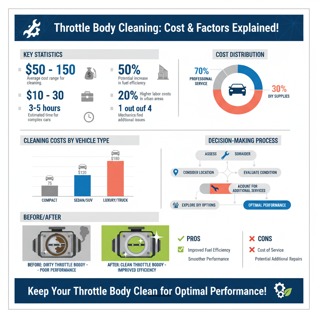 how much does it cost to clean a throttle body - Data Infographic and Statistics