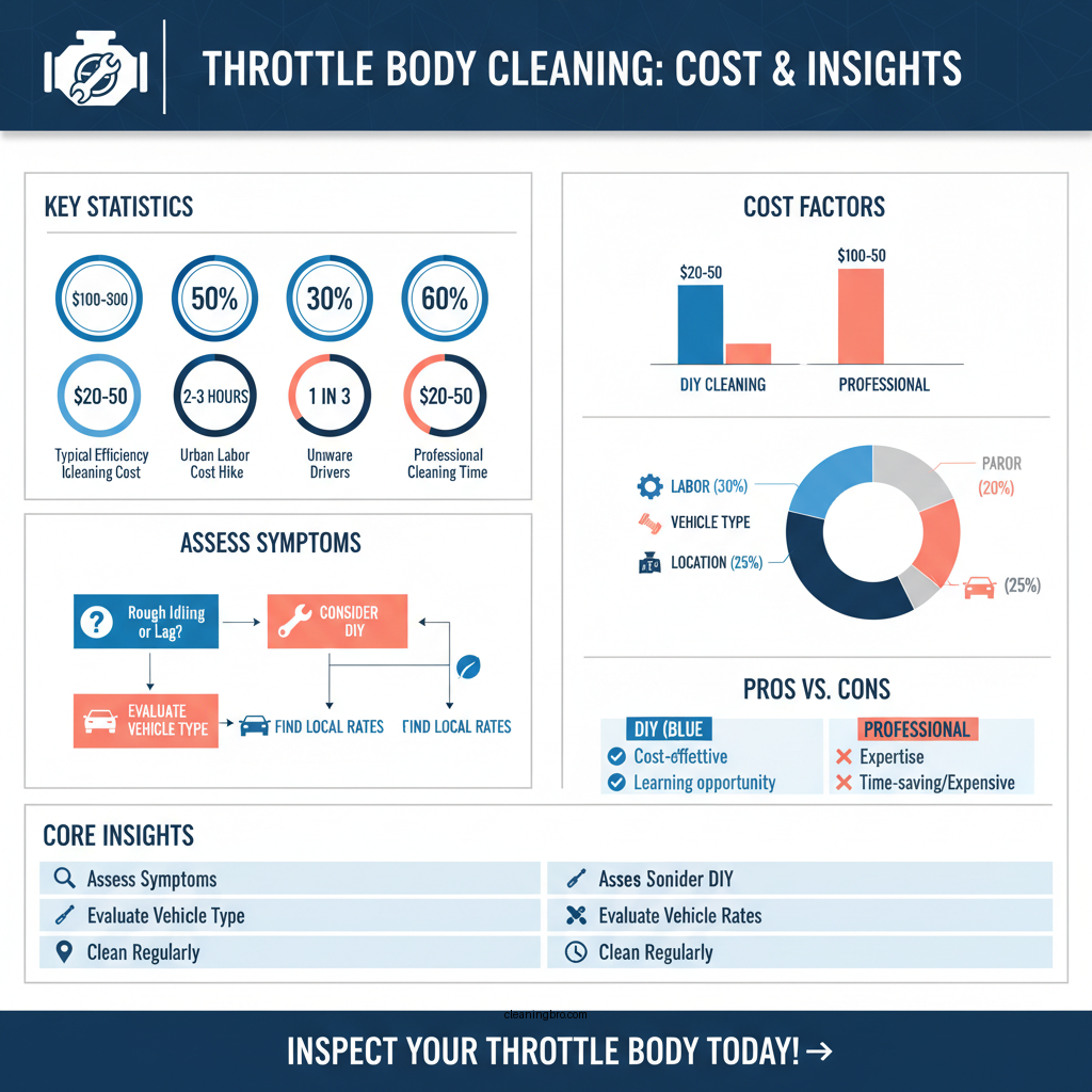 how much does it cost to clean the throttle body - Data Infographic and Statistics