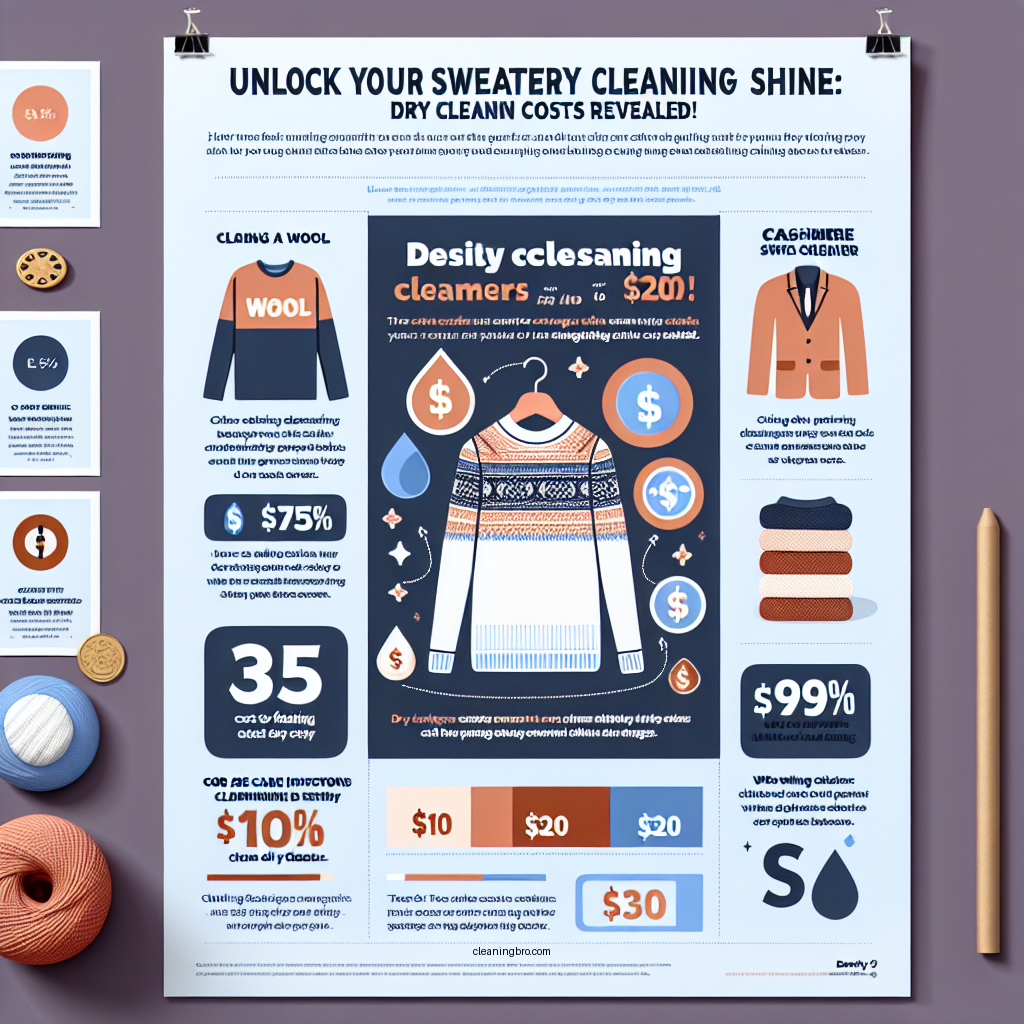 how much does it cost to dry clean a sweater - Data Infographic and Statistics