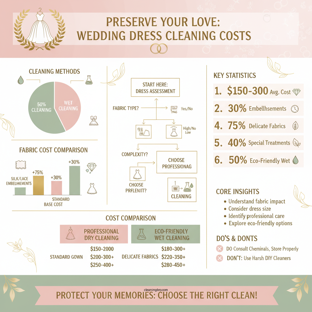 how much is it to clean a wedding dress - Data Infographic and Statistics