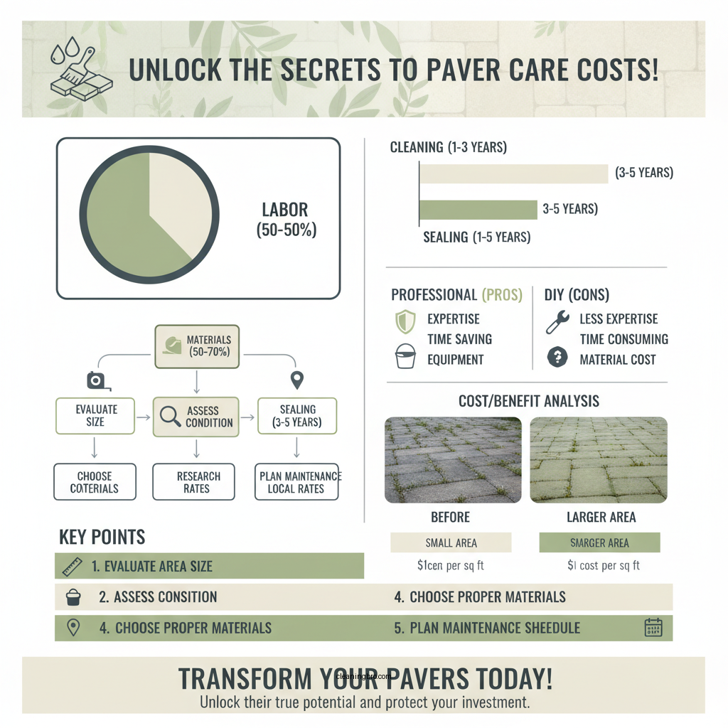 how much to clean and seal pavers - Data Infographic and Statistics