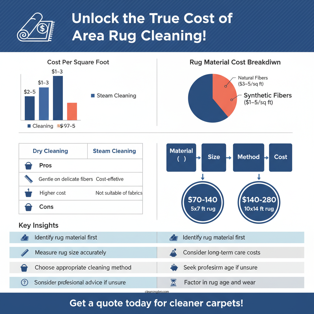 how much to clean area rug - Data Infographic and Statistics