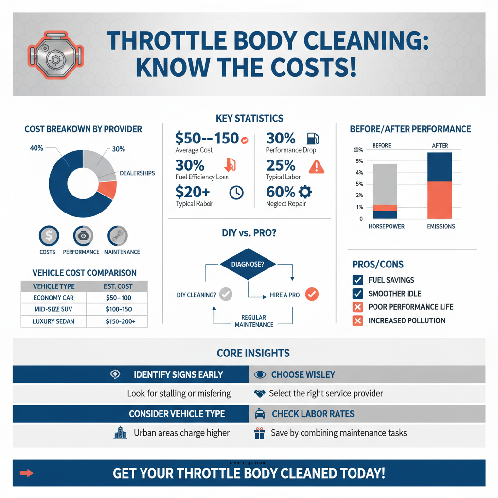 how much to clean throttle body - Data Infographic and Statistics