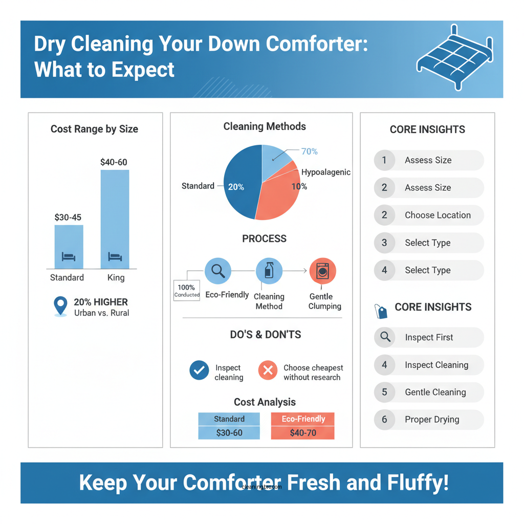 how much to dry clean a down comforter - Data Infographic and Statistics