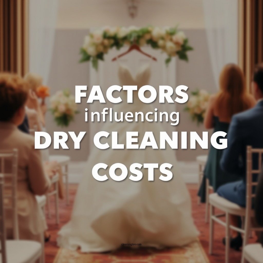 Factors Influencing Dry Cleaning Costs - how much to dry clean a wedding gown