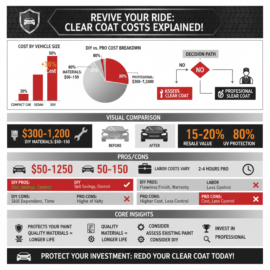 how much to redo clear coat on car - Data Infographic and Statistics