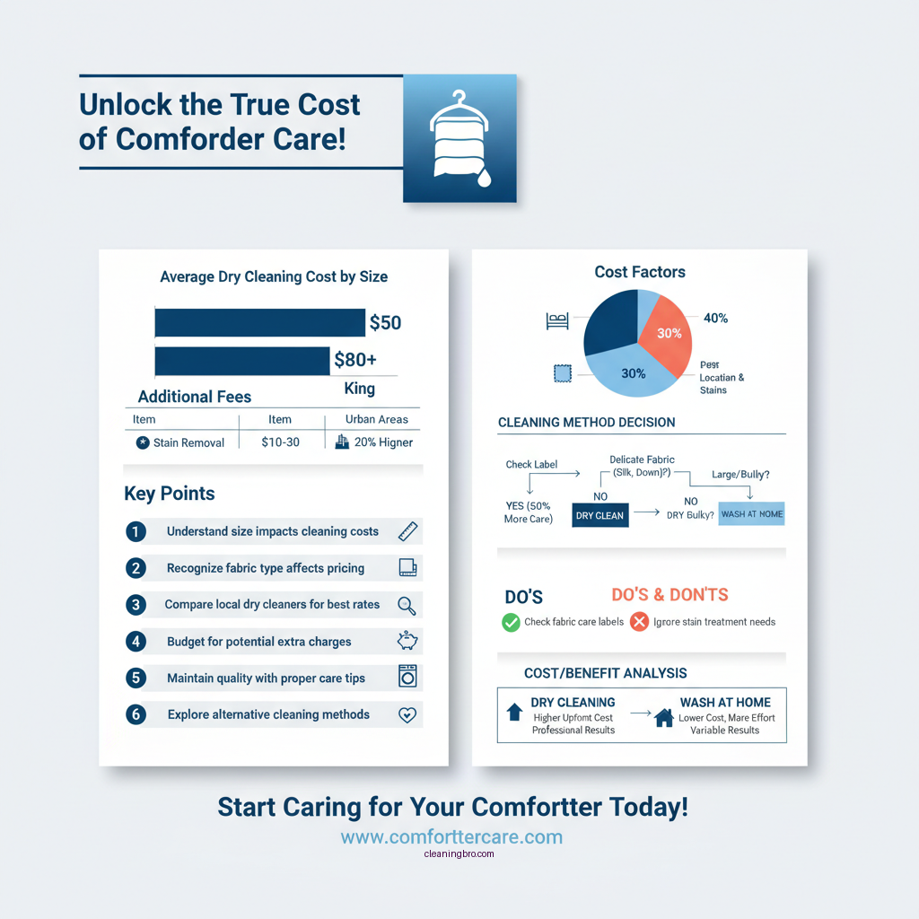 how much would it cost to dry clean a comforter - Data Infographic and Statistics