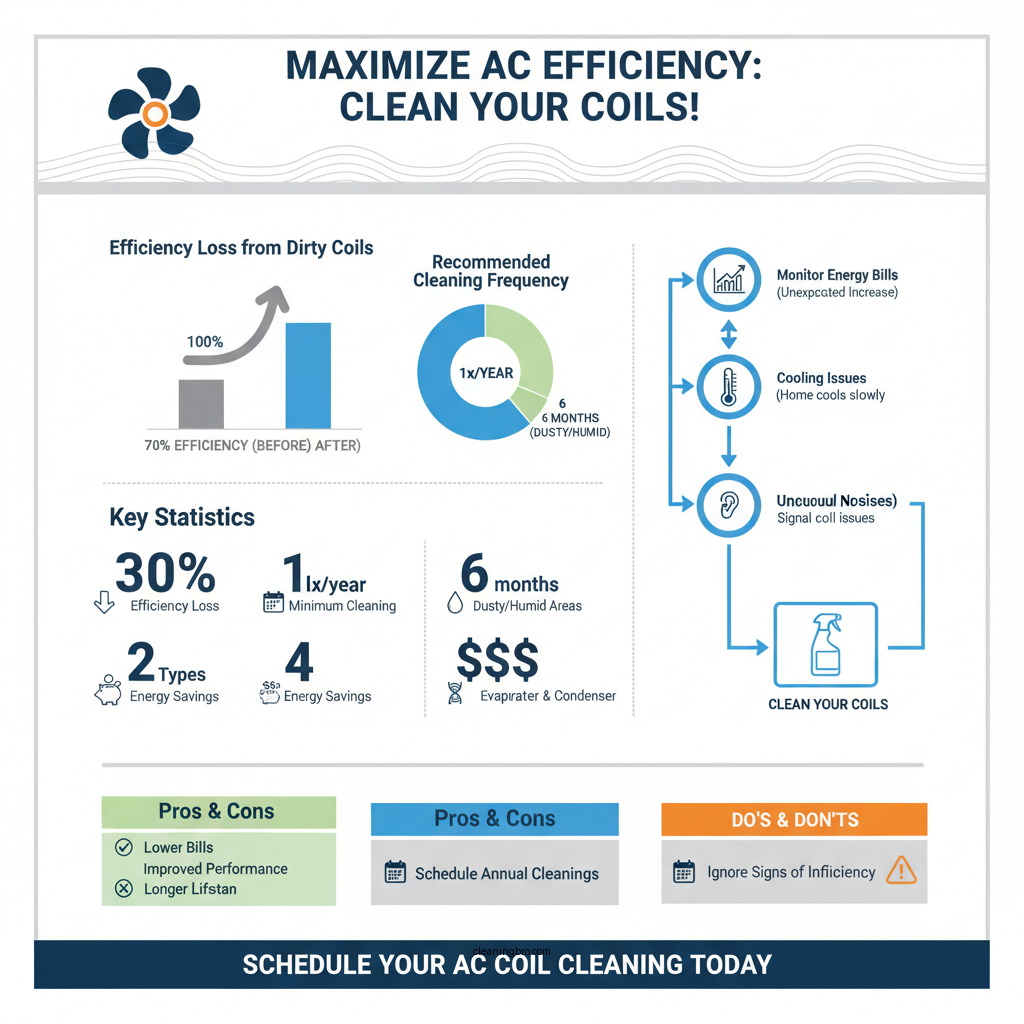 how often clean ac coils - Data Infographic and Statistics
