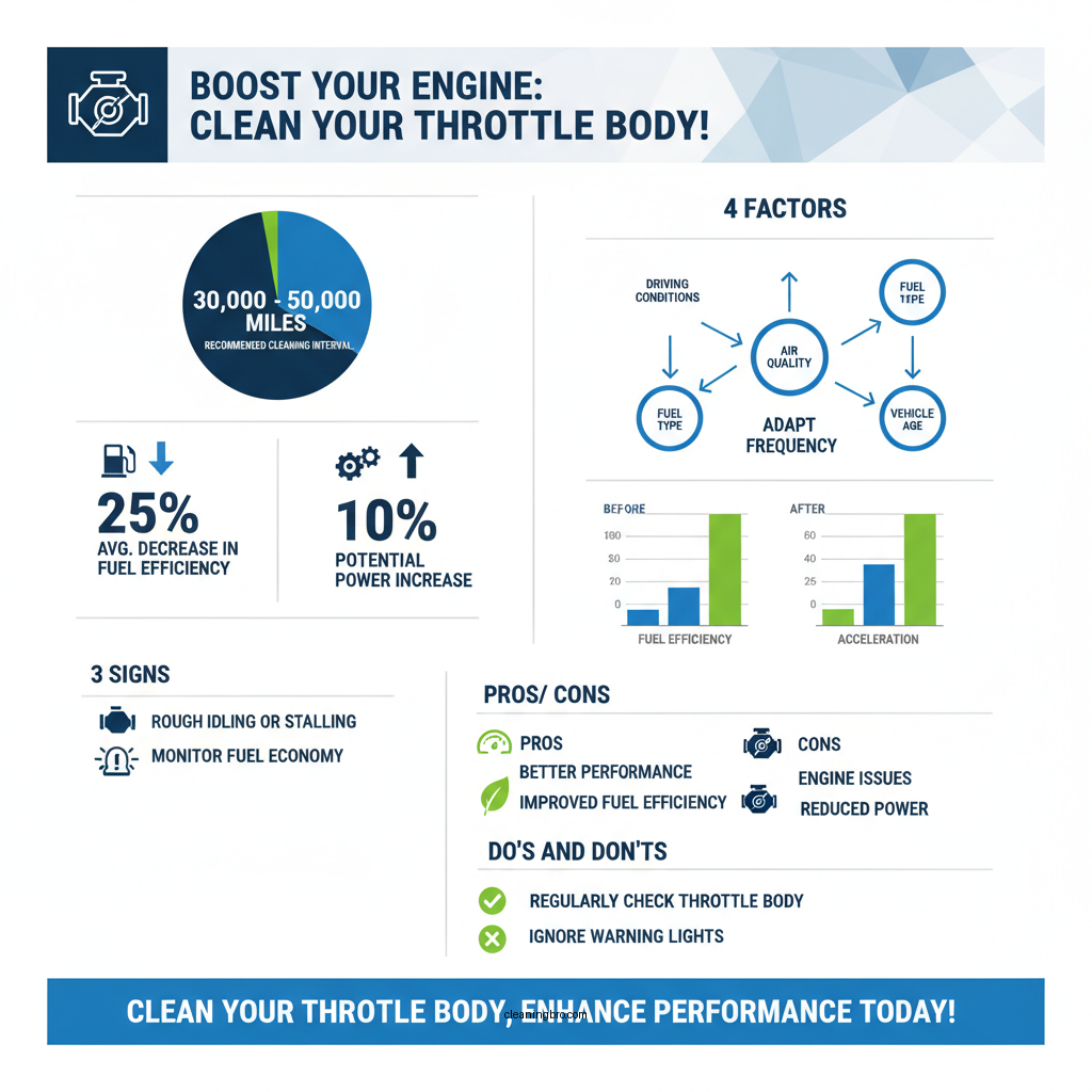 how often clean throttle body - Data Infographic and Statistics