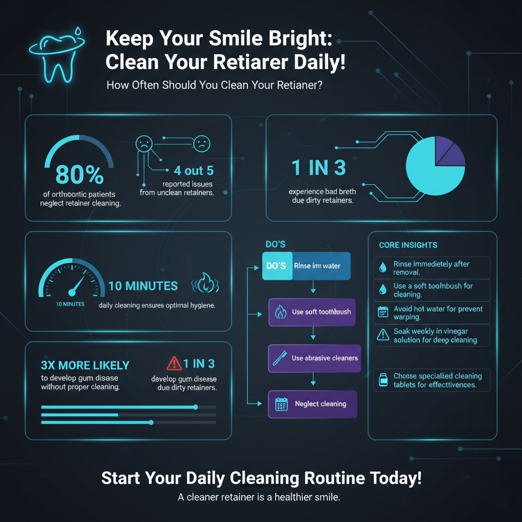 how often do i clean my retainer - Data Infographic and Statistics