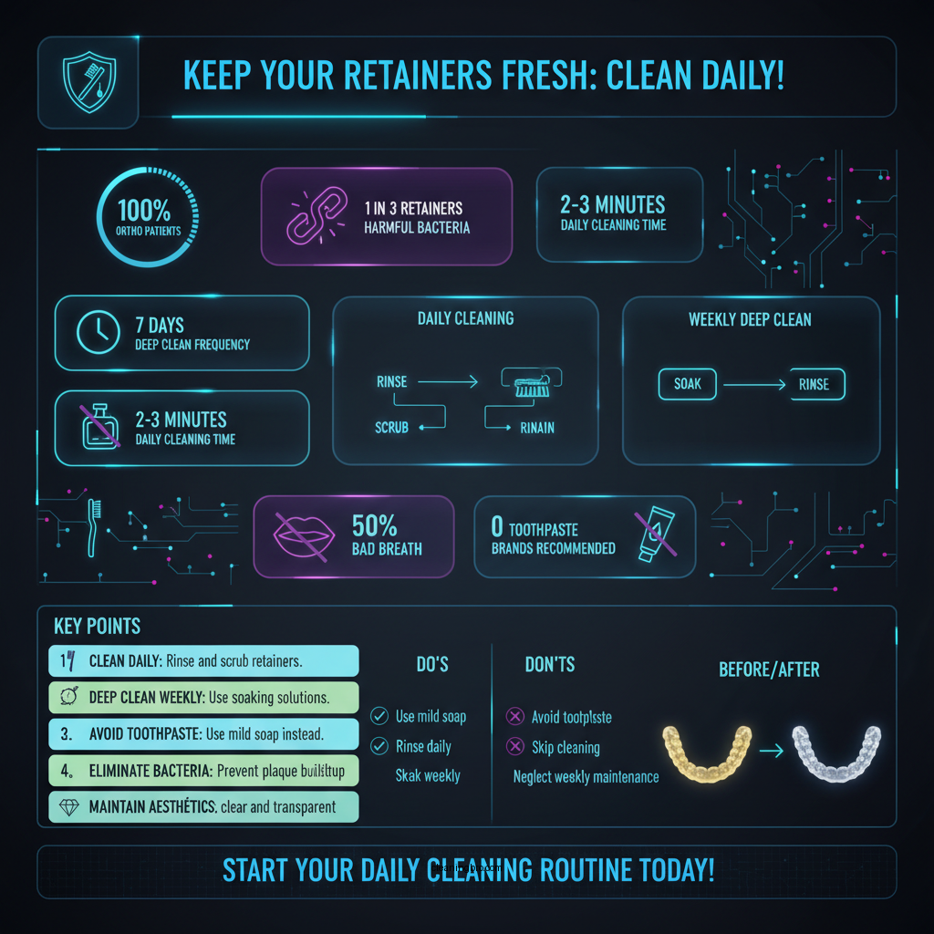 how often do you clean retainers - Data Infographic and Statistics