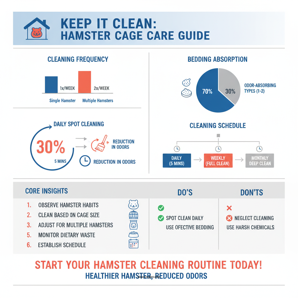 how often do you have to clean a hamster cage - Data Infographic and Statistics