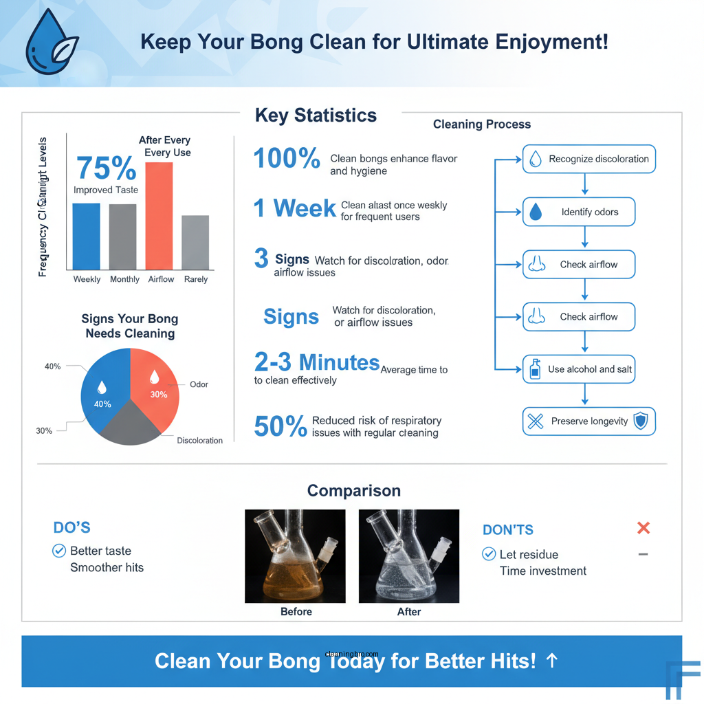how often should i clean a bong - Data Infographic and Statistics