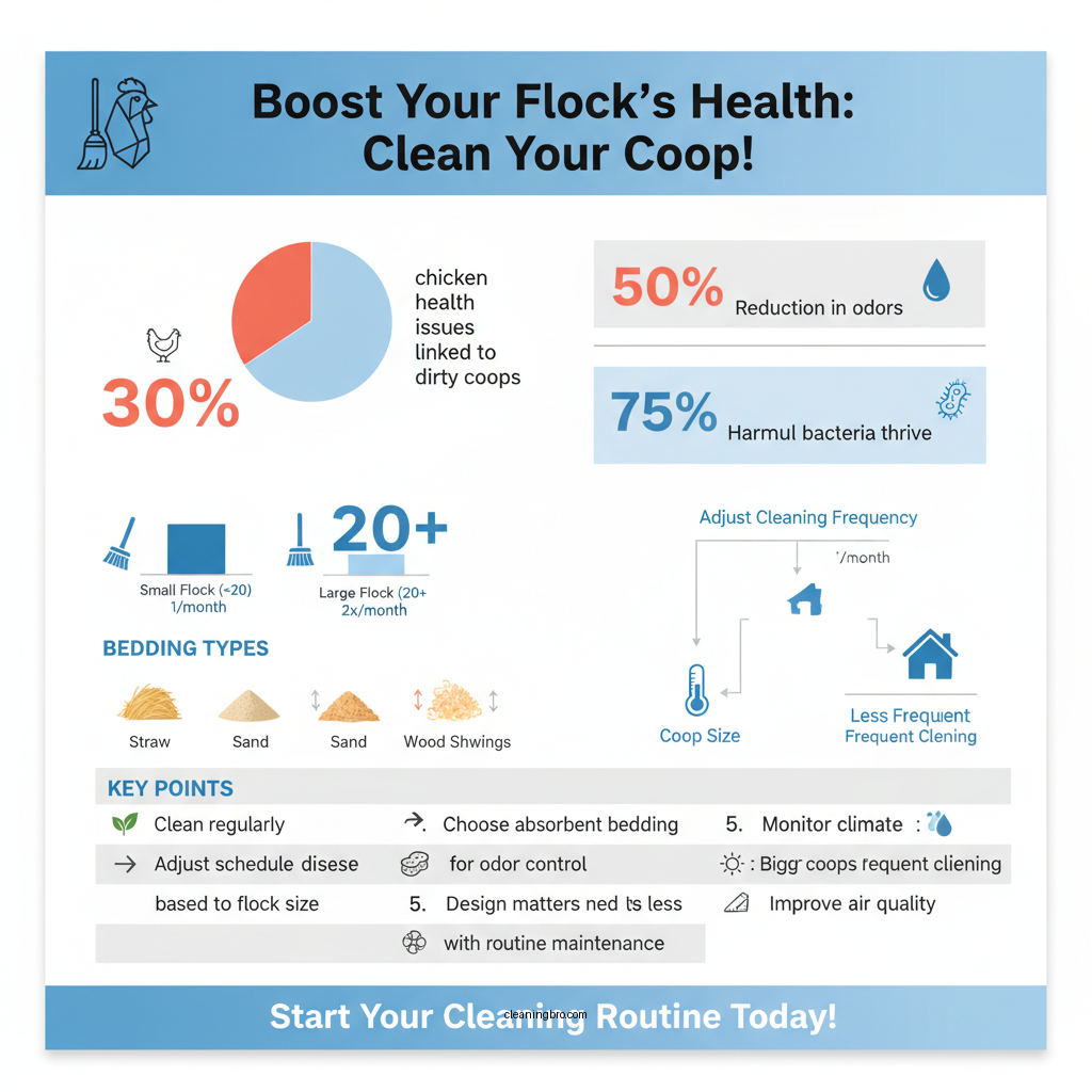 how often should i clean my chicken coop - Data Infographic and Statistics