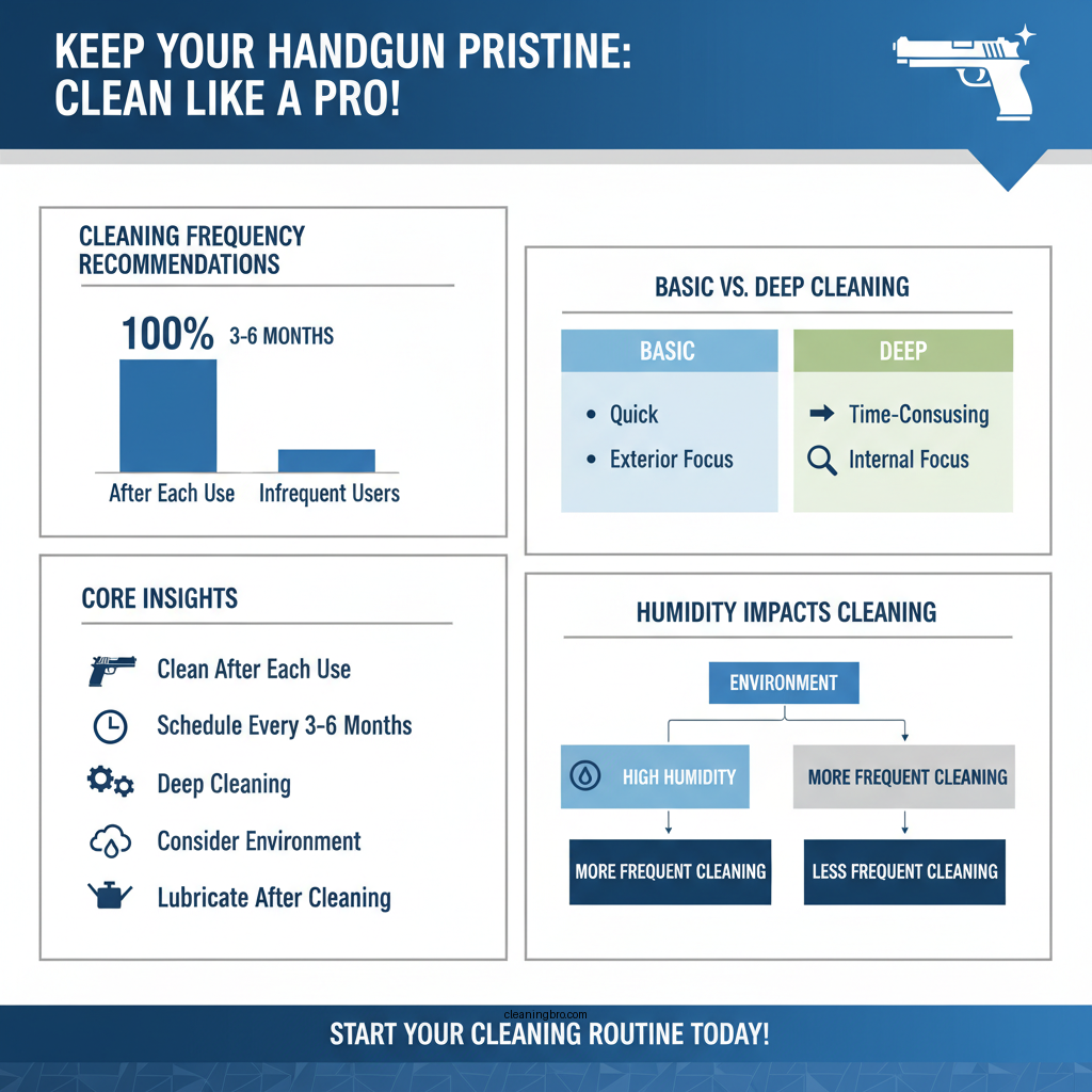 how often should i clean my handgun - Data Infographic and Statistics