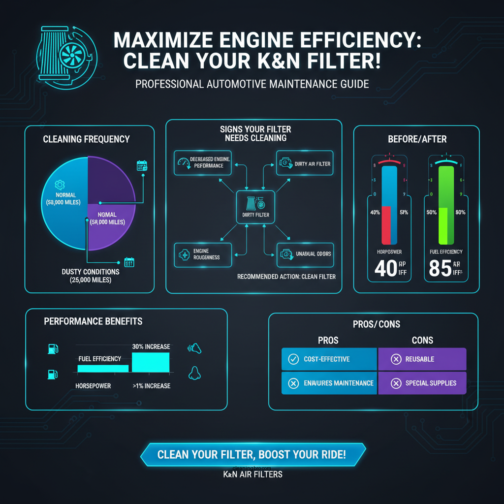 how often should you clean a k&n air filter - Data Infographic and Statistics