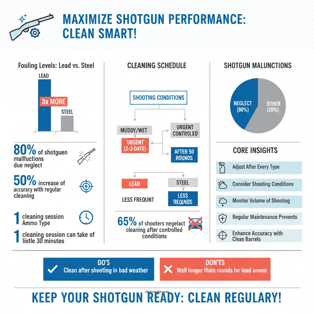 how often should you clean a shotgun - Data Infographic and Statistics